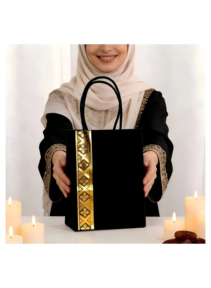 ohmoon 25 PCS Gift Bags Set- Paper Gift Bagwith Handle, Elegant Gift Packaging for Ramadan & Eid - Image 2